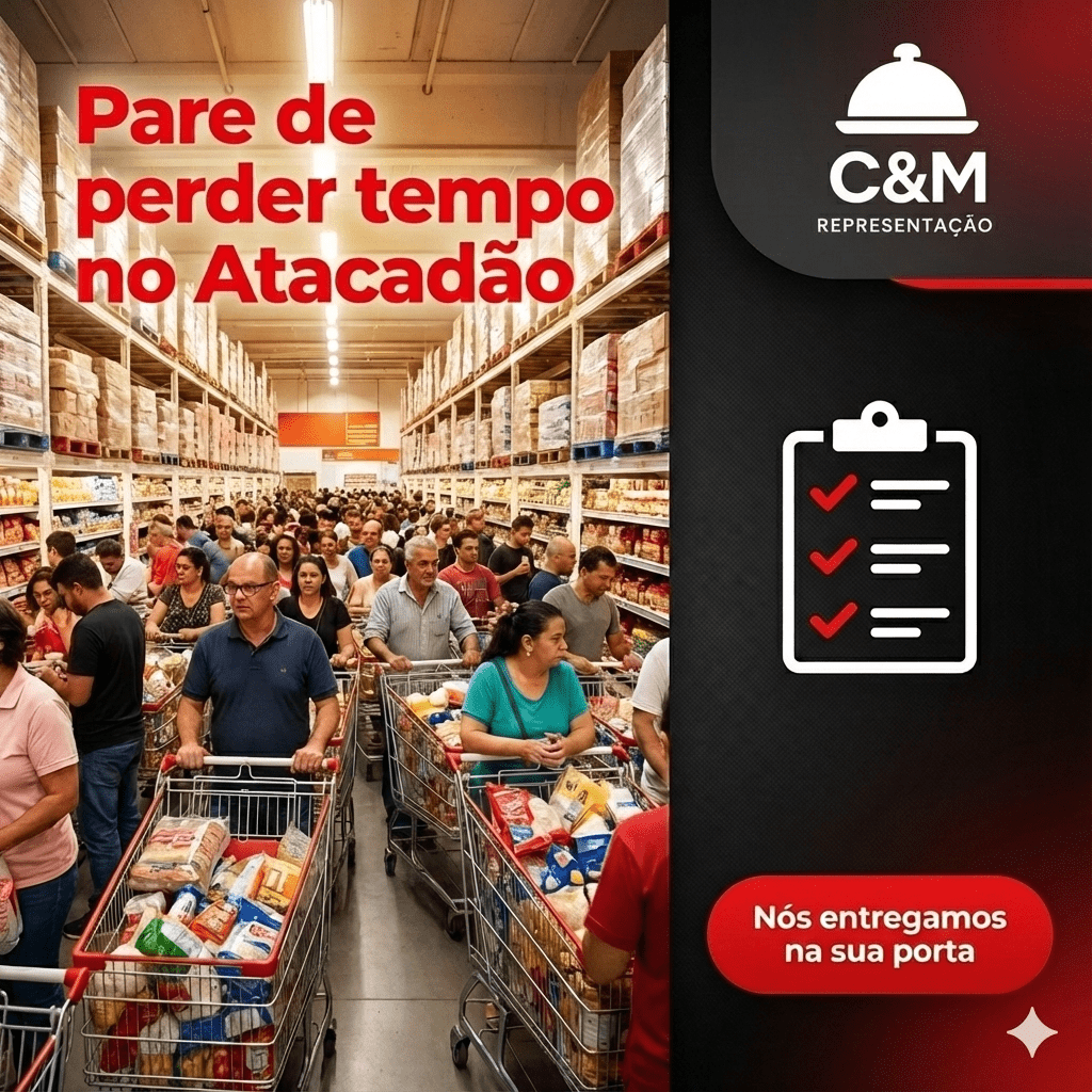 Pare de perder tempo no atacadão - Entregamos na sua porta