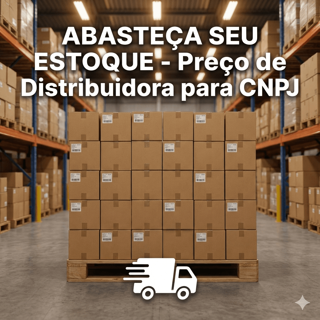 Estoque profissional organizado - Preço de distribuidora para CNPJ
